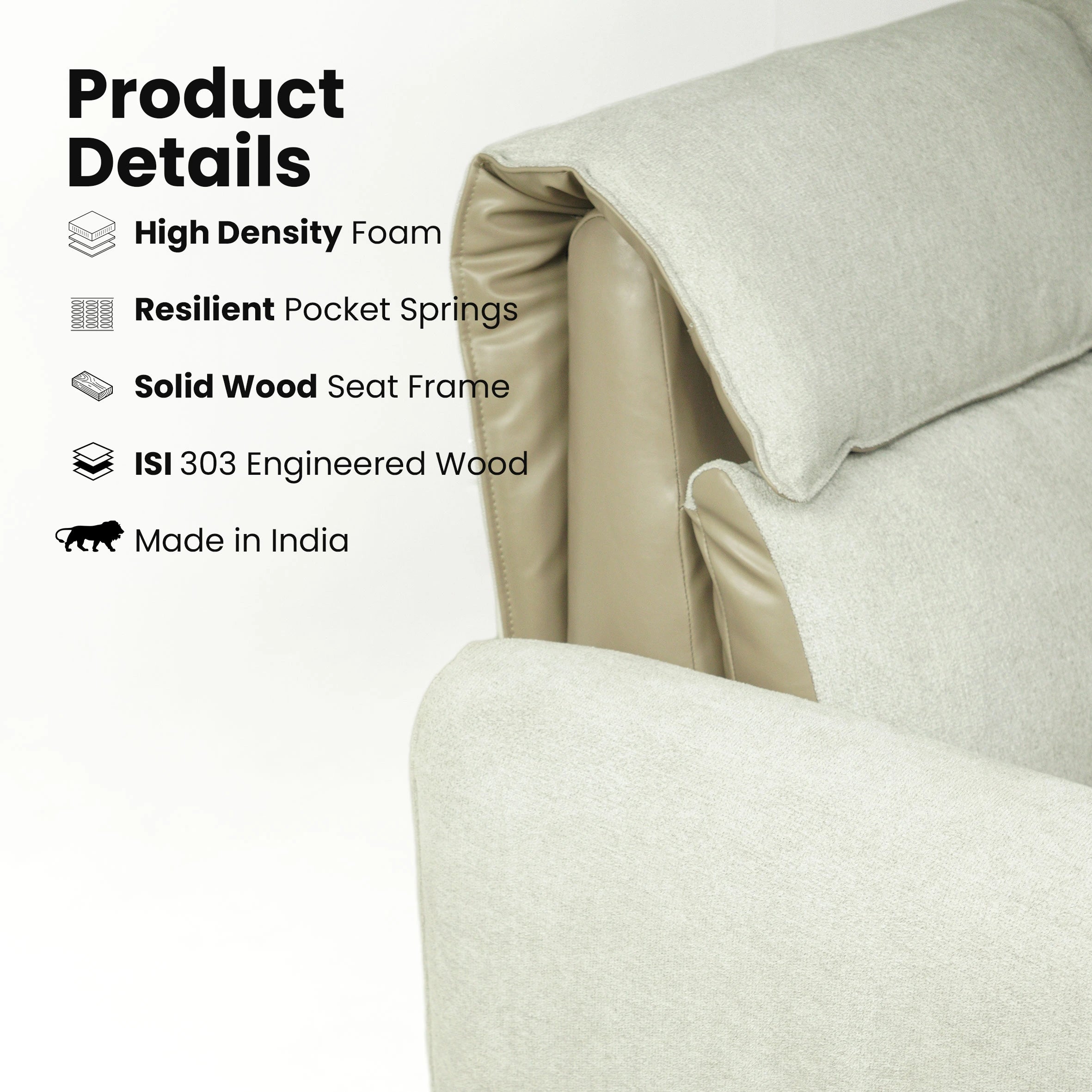 Hush Hiven Willow Living Room Sofa Recliner