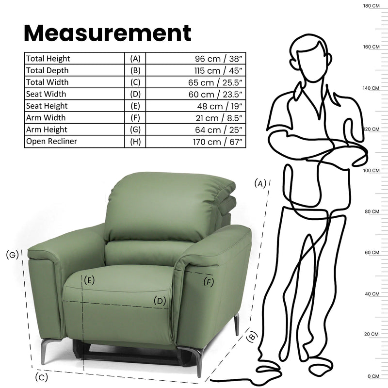 Hush Hiven Steve Power Recliner Sofa