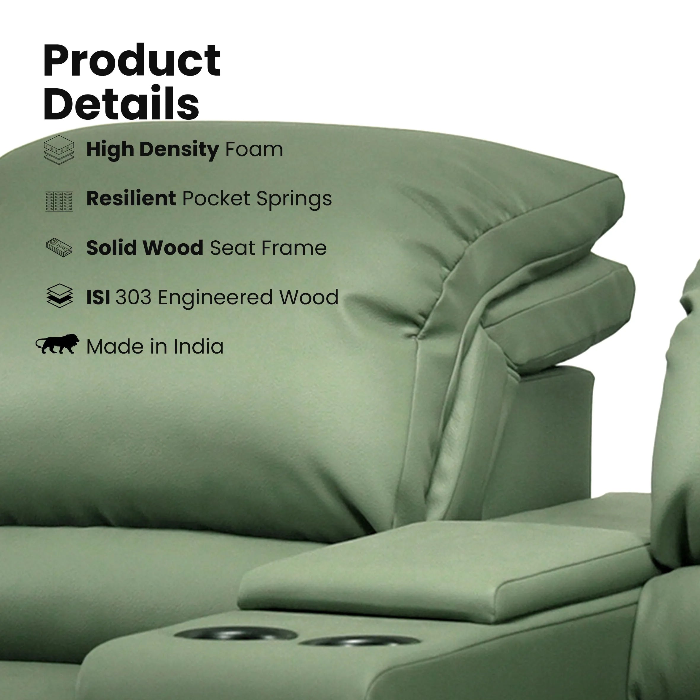 Hush Hiven Steve Power Recliner Sofa