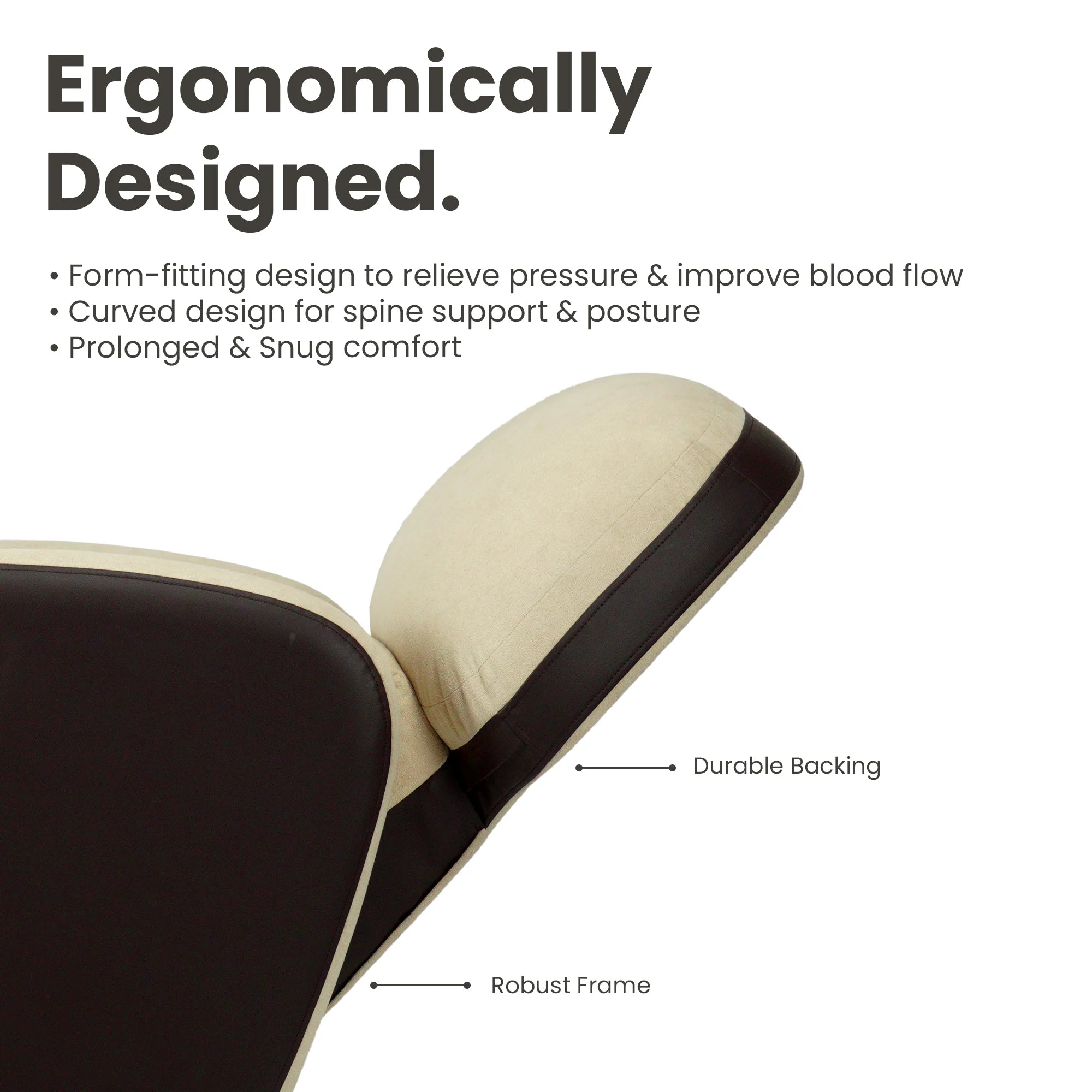 Hush Hiven Pebble Red Panda R3 Motorized Dual Leatherette &amp; Boucle Fabric Recliner with Pocket Spring - Hush Hiven