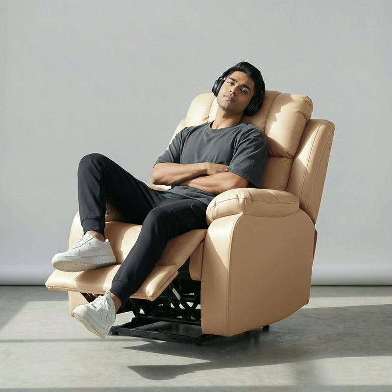 Hush Hiven Big B Single Seater Recliner Chair Premium Leatherette Luxury - Hush Hiven