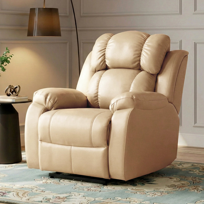 Hush Hiven Big B Single Seater Recliner Chair Premium Leatherette Luxury - Hush Hiven
