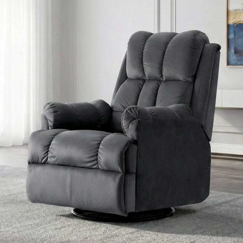 Hush Hiven Donna motorized recliner chair black smooth velvet dual motion luxury single seater recliner