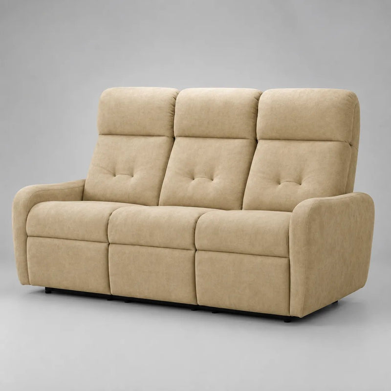 Hush Hiven EVA Single Seater Manual Recliner Chair Boucle Fabric Adjustable Headrest Luxury Recliner - Hush Hiven