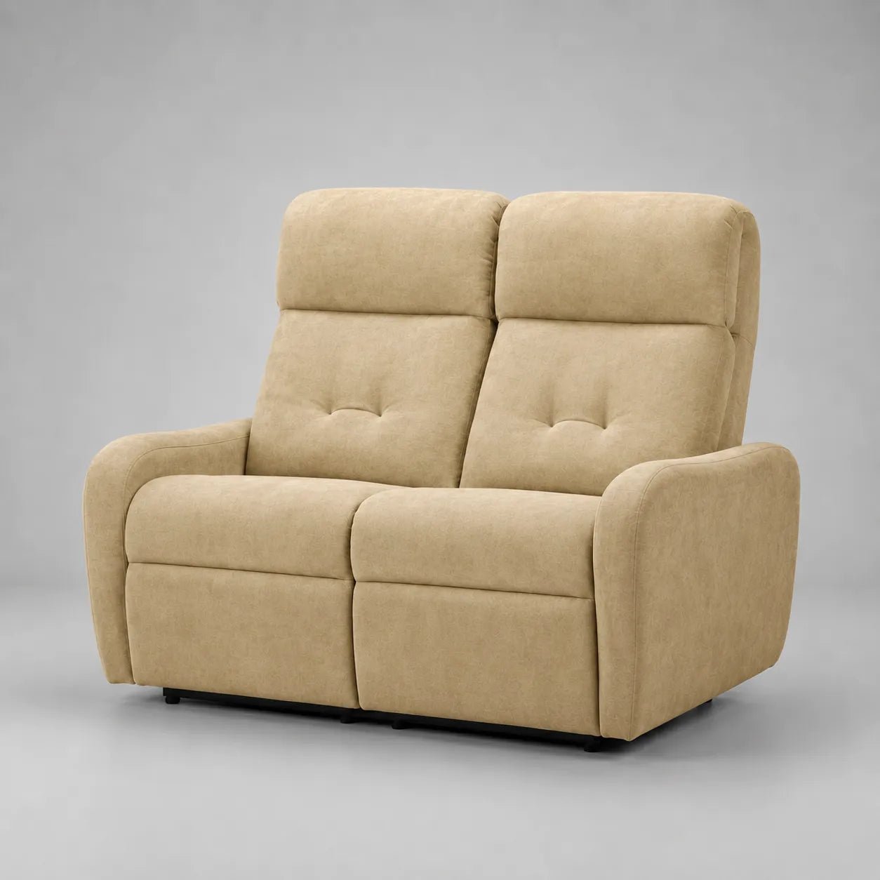 Hush Hiven EVA Single Seater Manual Recliner Chair Boucle Fabric Adjustable Headrest Luxury Recliner - Hush Hiven