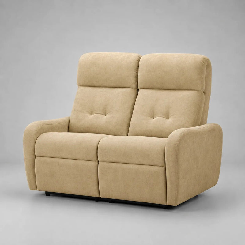 Hush Hiven EVA Single Seater Manual Recliner Chair Boucle Fabric Adjustable Headrest Luxury Recliner - Hush Hiven
