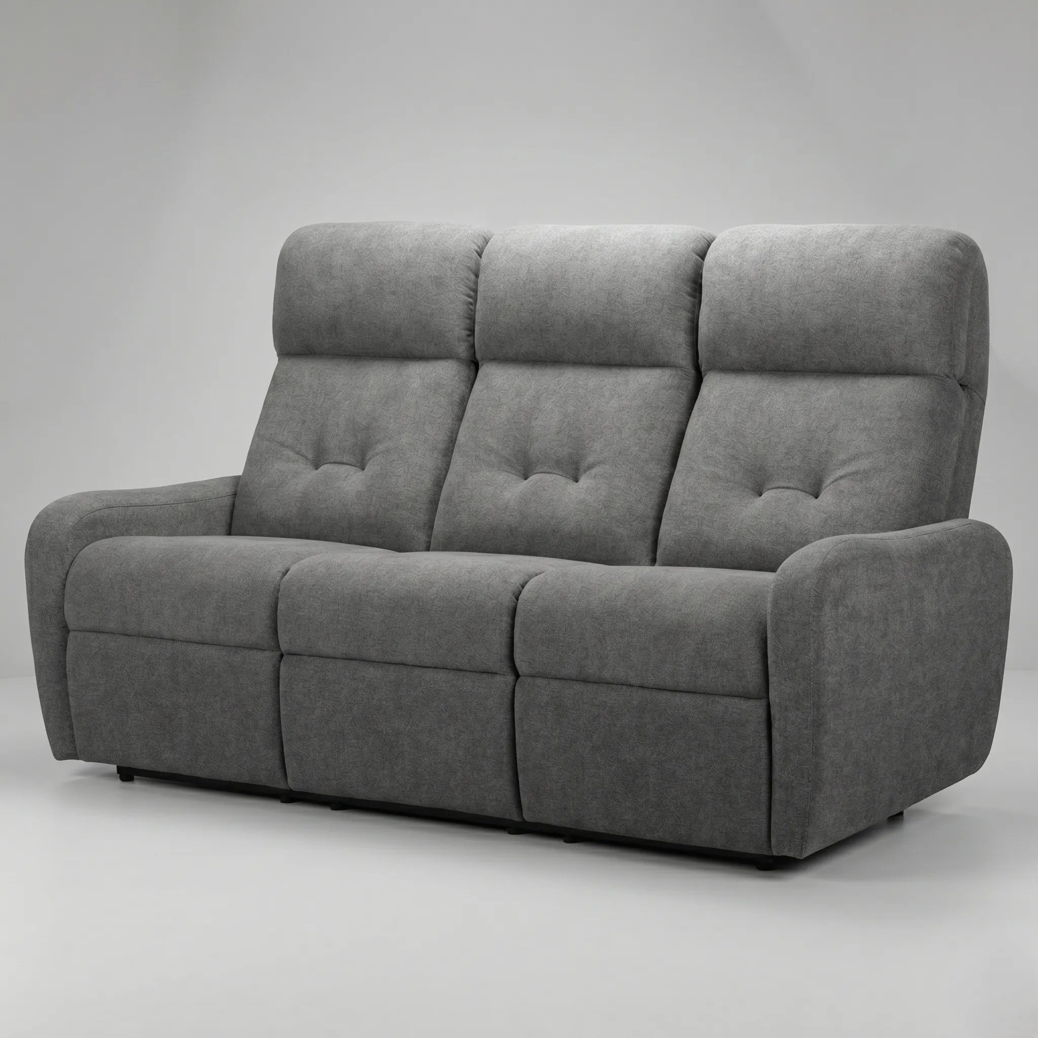 Hush Hiven EVA Single Seater Manual Recliner Chair Boucle Fabric Adjustable Headrest Luxury Recliner - Hush Hiven