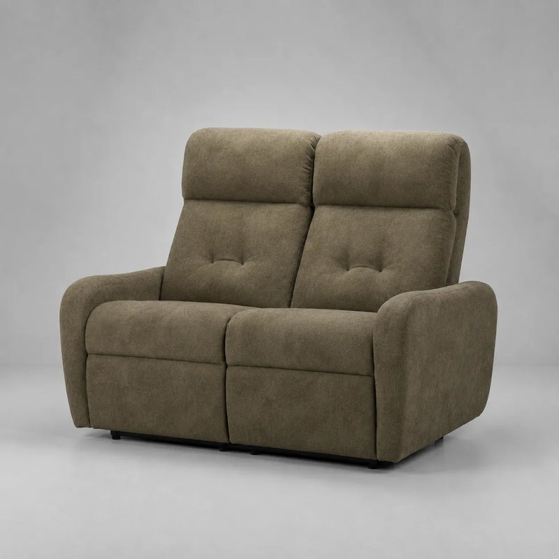 Hush Hiven EVA Single Seater Manual Recliner Chair Boucle Fabric Adjustable Headrest Luxury Recliner - Hush Hiven