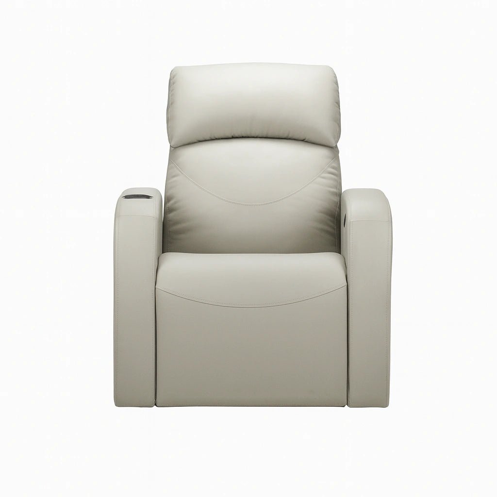 Hush Hiven AXE Single Seater Motorized Recliner Chair Home Theatre Leatherette Ergonomic Luxury Recliner - Hush Hiven