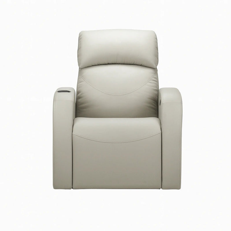 Front view of recliner chair showcasing wide recliner seats and comfortable back support