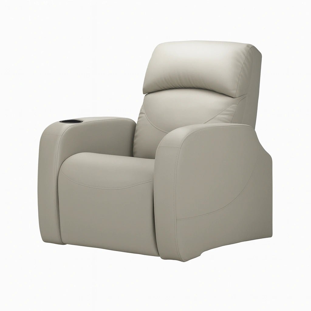 Hush Hiven AXE Single Seater Motorized Recliner Chair Home Theatre Leatherette Ergonomic Luxury Recliner - Hush Hiven