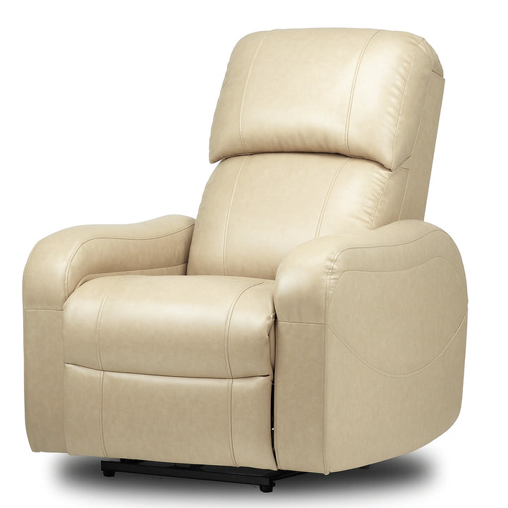 Hush Hiven Lior Single Seater Motorized Recliner Chair Washed Leatherette Cozy Luxury Recliner