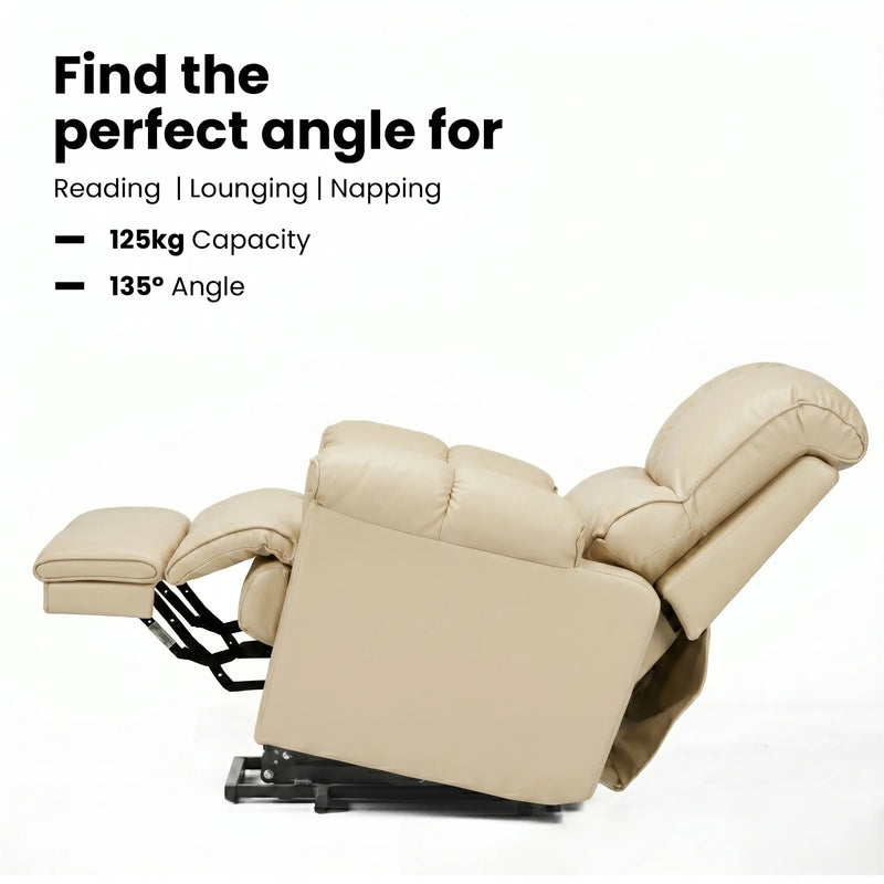 Hush Hiven Highlander Electric Recliner Armchair with Power Lift Stand Assist Smooth Velvet - Hush Hiven