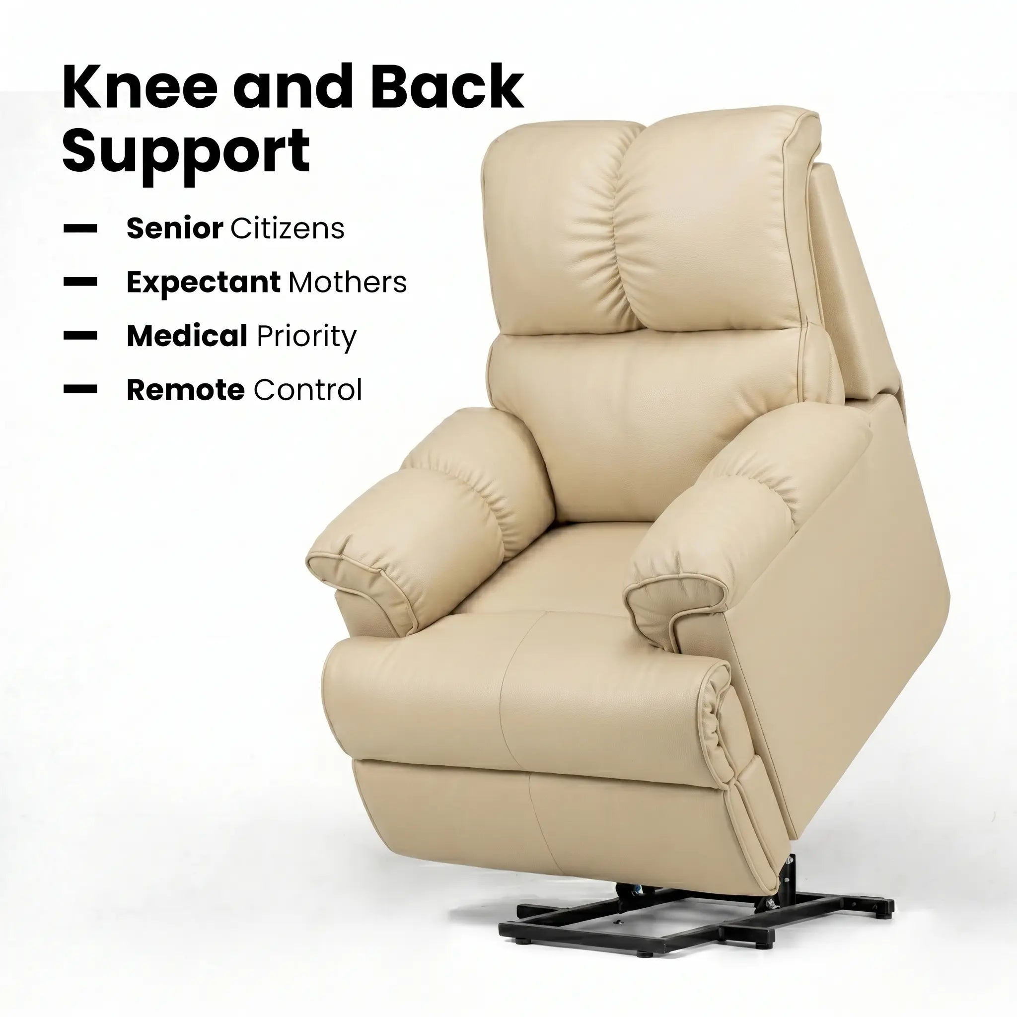 Hush Hiven Highlander Electric Recliner Armchair with Power Lift Stand Assist Smooth Velvet - Hush Hiven