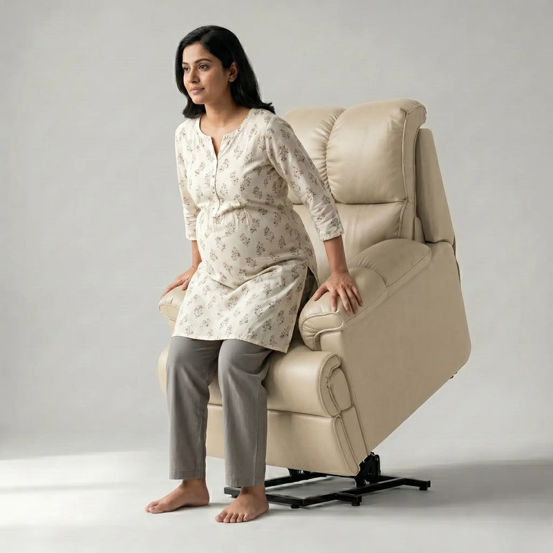 Hush Hiven Highlander Electric Recliner Armchair with Power Lift Stand Assist Smooth Velvet - Hush Hiven