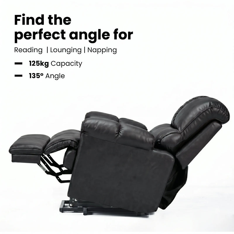 Hush Hiven Highlander Electric Recliner Armchair with Power Lift Stand Assist Smooth Velvet - Hush Hiven