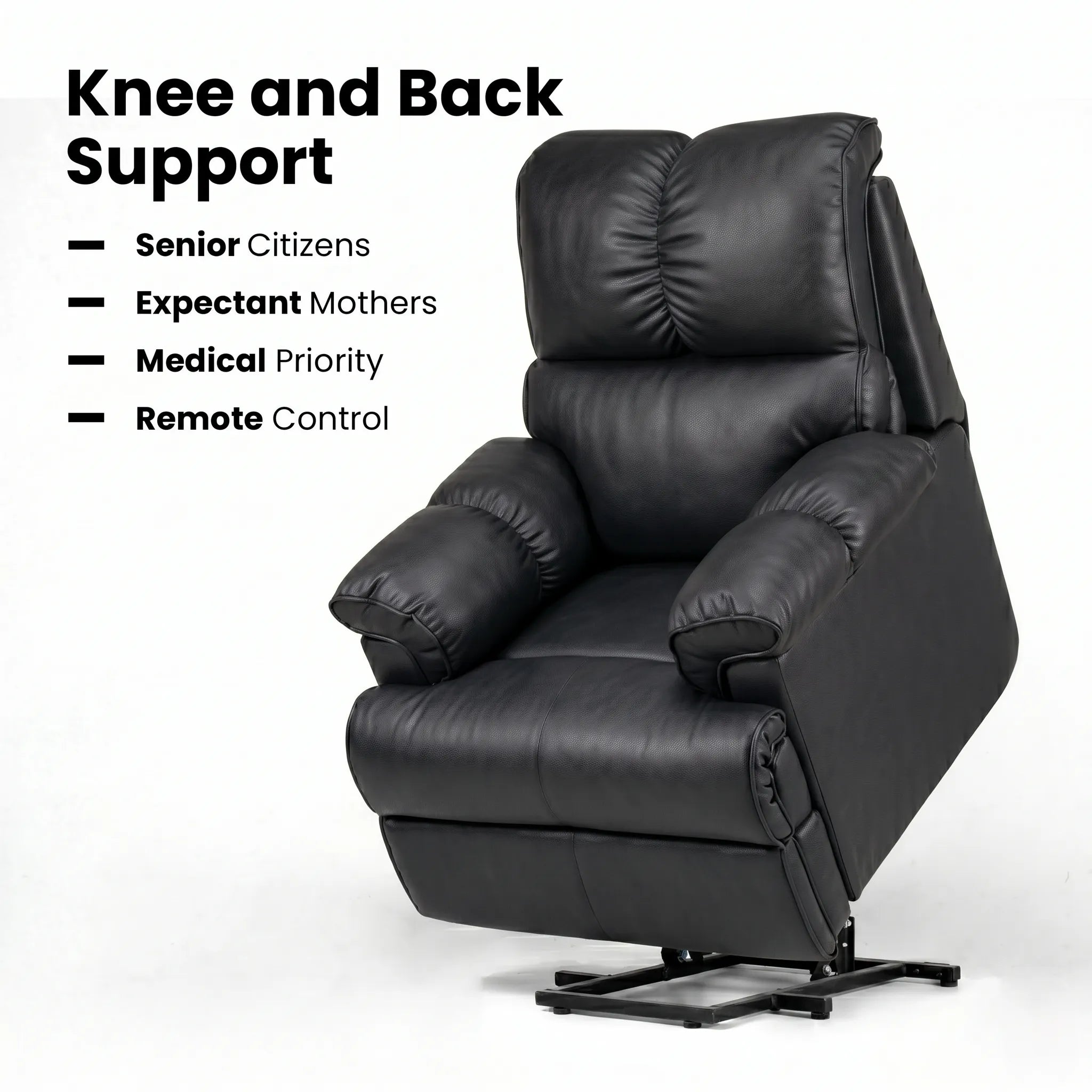 Hush Hiven Highlander Electric Recliner Armchair with Power Lift Stand Assist Smooth Velvet - Hush Hiven