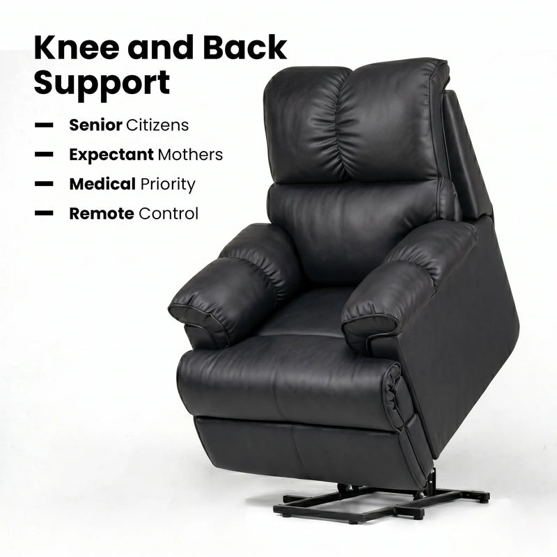 Hush Hiven Highlander Electric Recliner Armchair with Power Lift Stand Assist Smooth Velvet - Hush Hiven