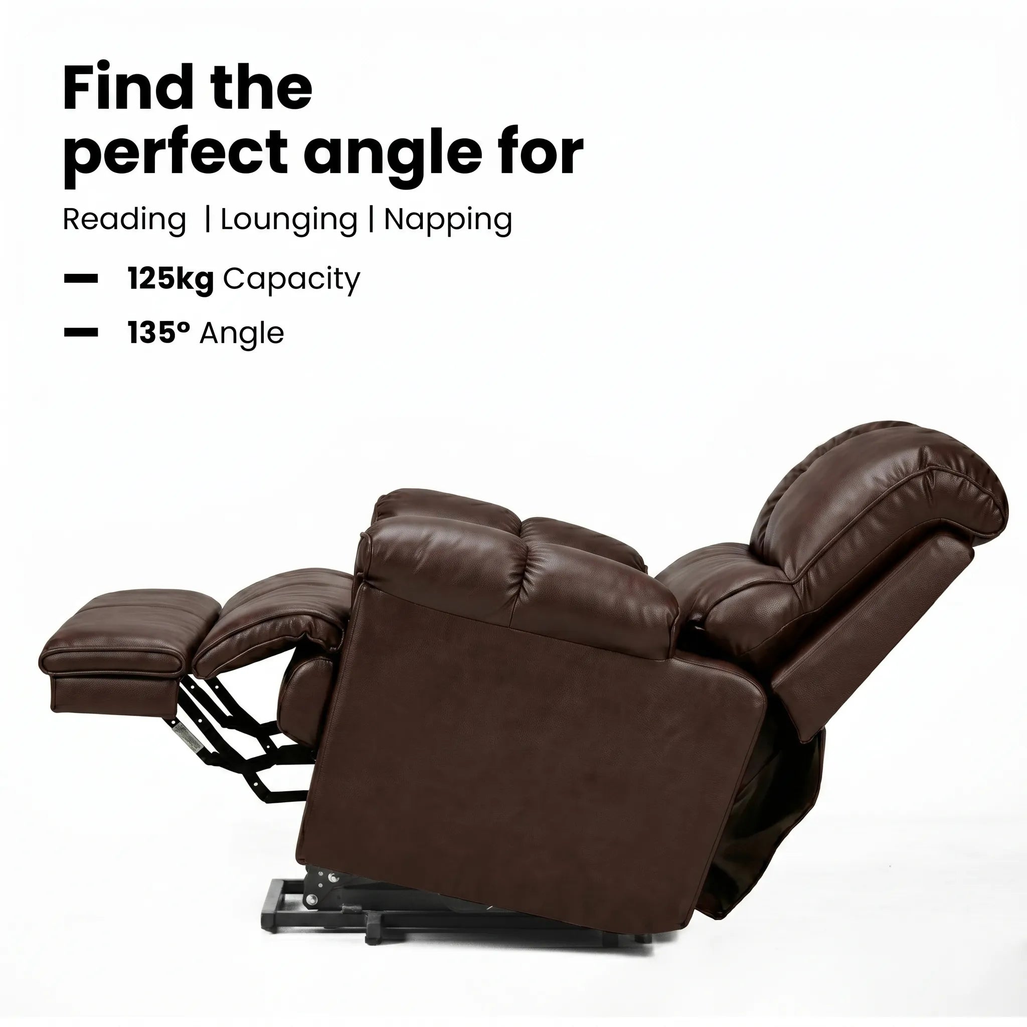 Hush Hiven Highlander Electric Recliner Armchair with Power Lift Stand Assist Smooth Velvet - Hush Hiven