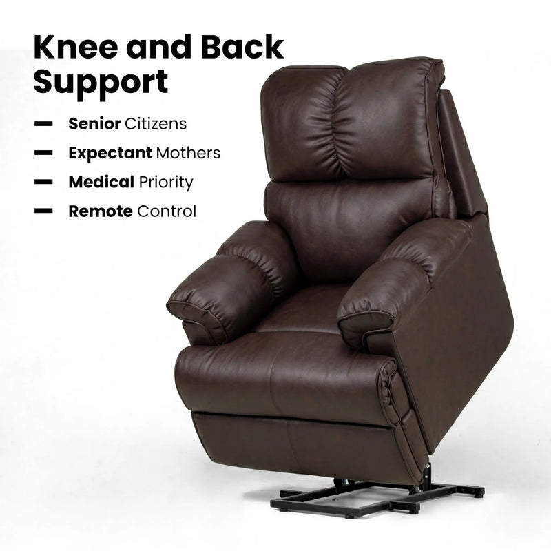 Hush Hiven Highlander Electric Recliner Armchair with Power Lift Stand Assist Smooth Velvet - Hush Hiven
