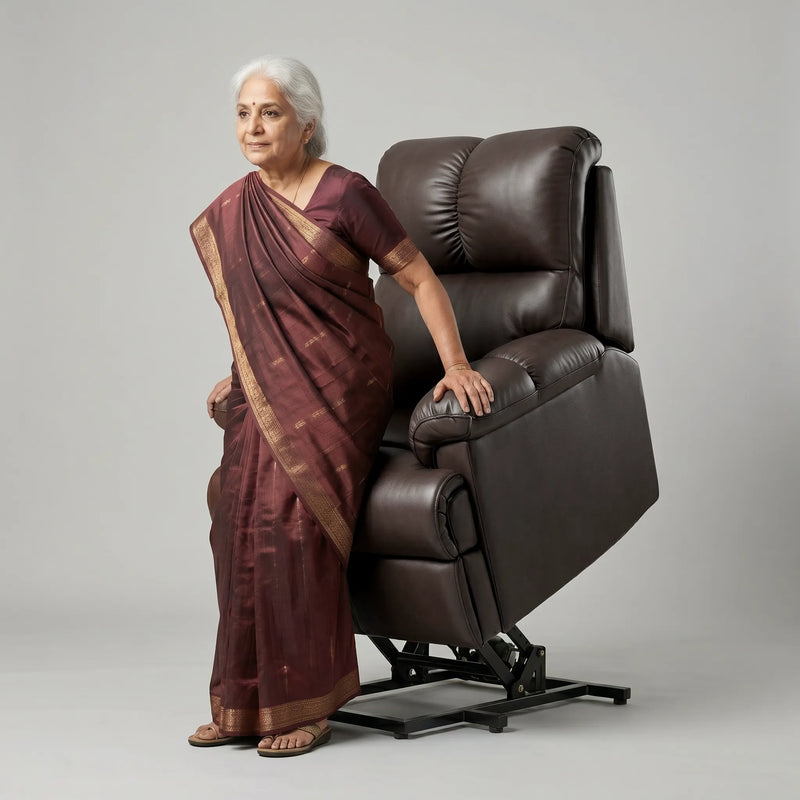 Hush Hiven Highlander Electric Recliner Armchair with Power Lift Stand Assist Smooth Velvet - Hush Hiven