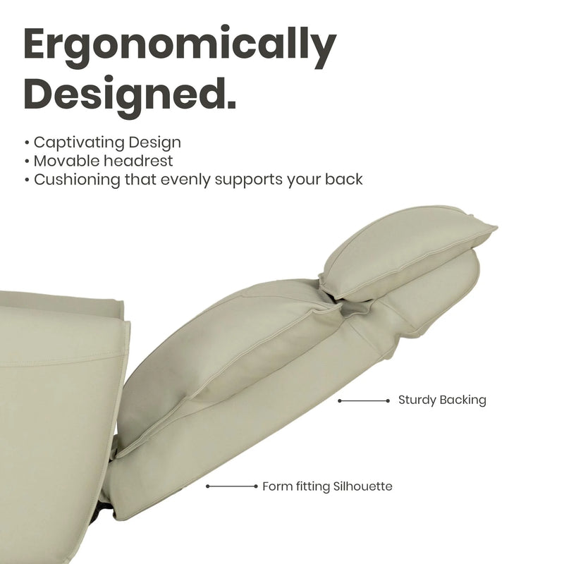Hush Hiven Layback Triple Motor Recliner Chair Office Workspace Leatherette Luxury footrest properties features highlighted