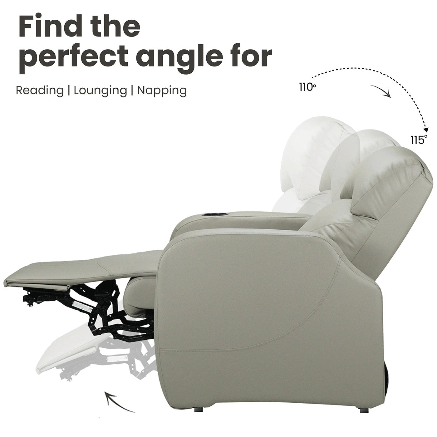 Hush Hiven X Ergonomic & Comfortable Home Theatre Recliner - Hush Hiven