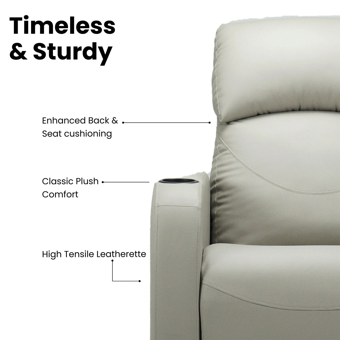 Hush Hiven X Ergonomic & Comfortable Home Theatre Recliner - Hush Hiven