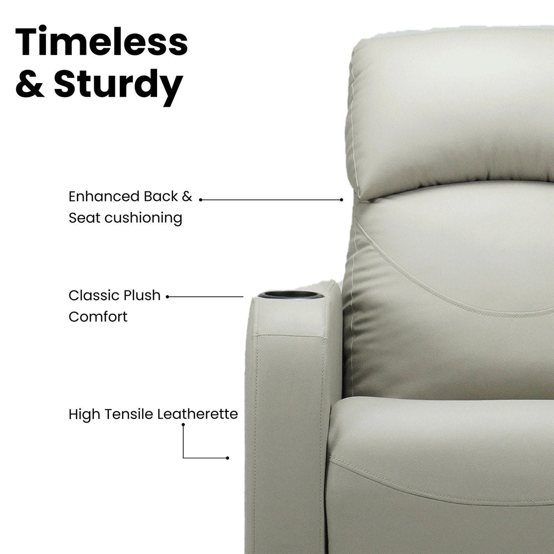 Hush Hiven X Ergonomic & Comfortable Home Theatre Recliner - Hush Hiven