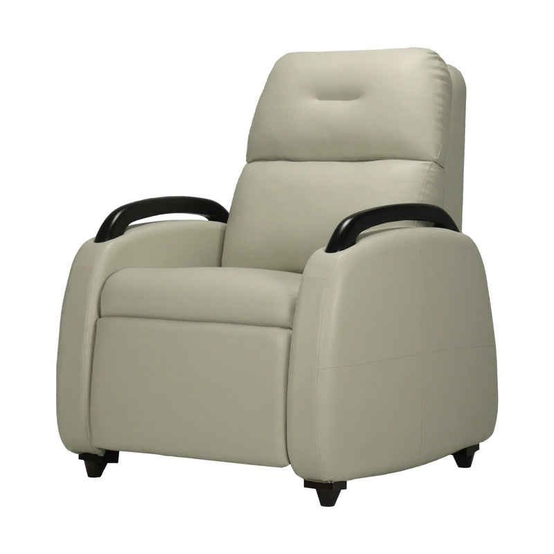 Hush Hiven Handbag Wood - to - Floor Leatherette Recliner with Solid Wooden Armrests &amp; Pocket Spring - Hush Hiven