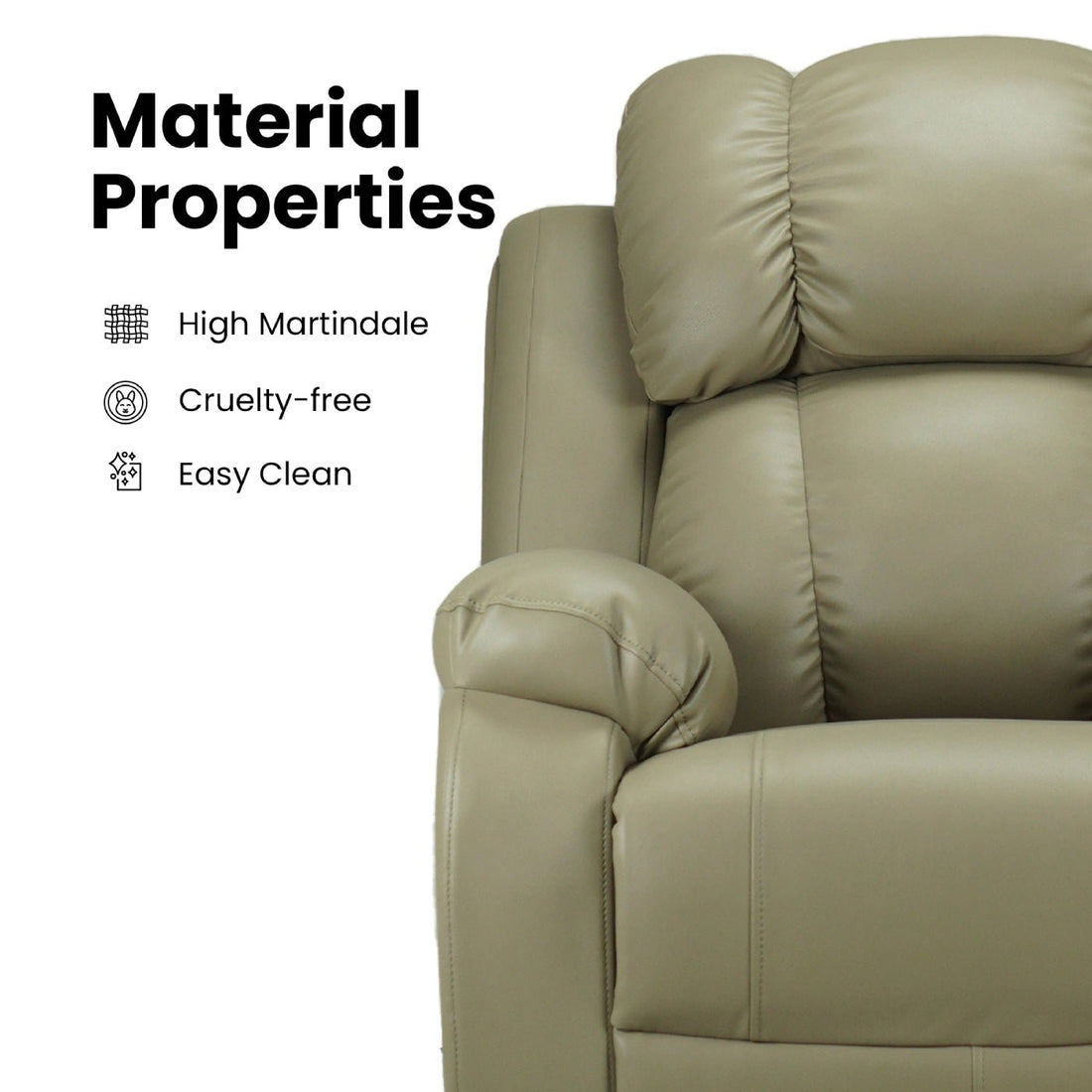 Hush Hiven Big B Single Seater Motorized Recliner Chair material properties