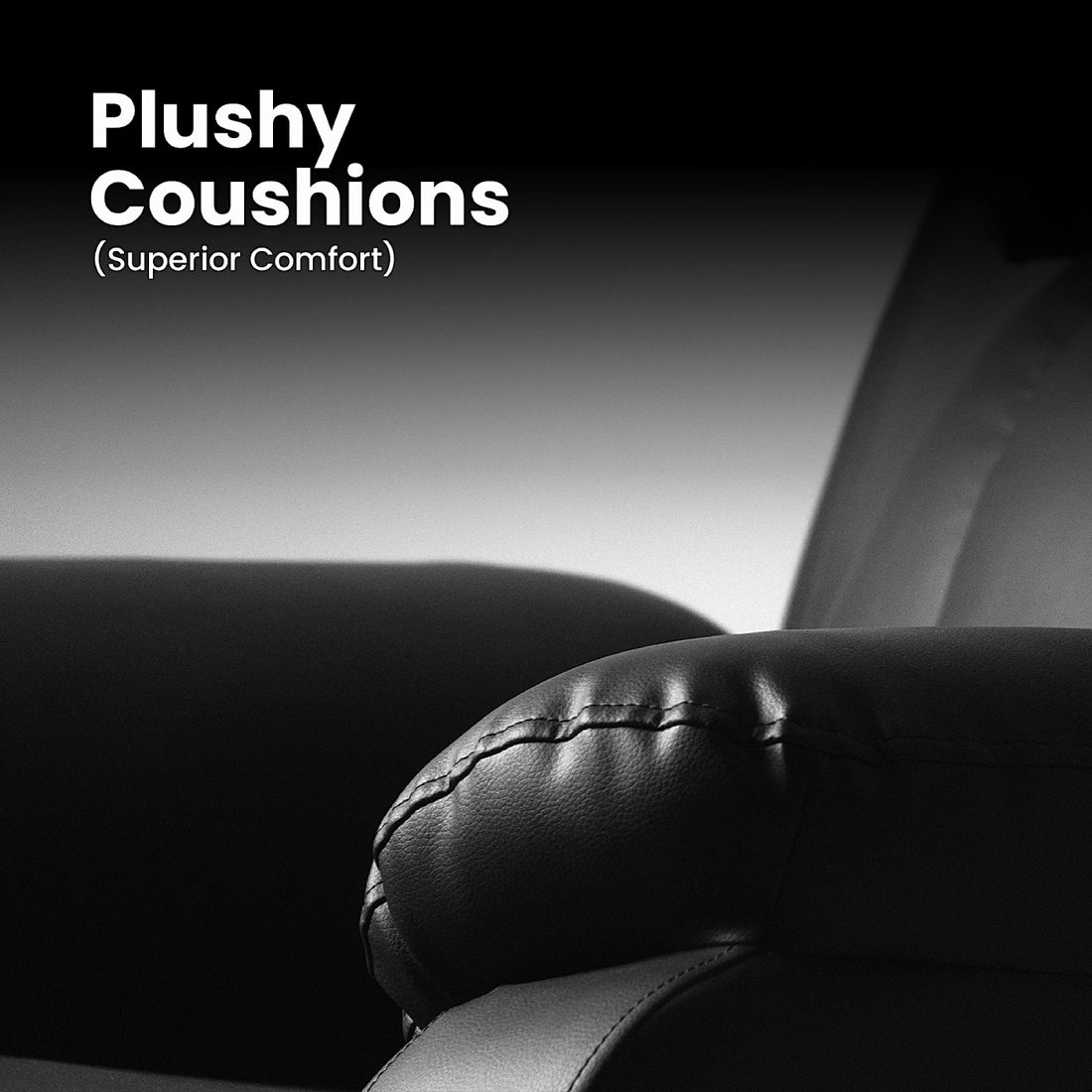 Hush Hiven Big B Single Seater Motorized Recliner Chair fabric details