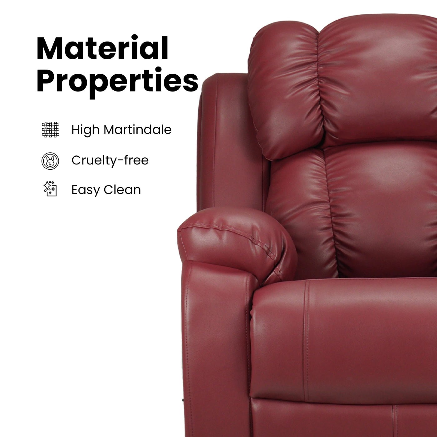 Hush Hiven Big B Single Seater Motorized Recliner Chair material properties