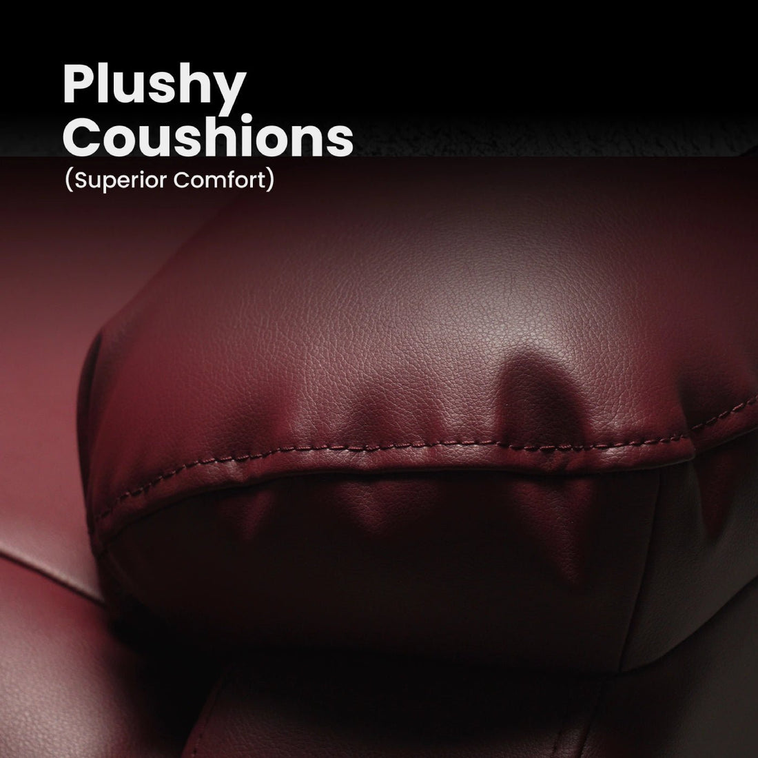 Hush Hiven Big B Single Seater Motorized Recliner Chair fabric details