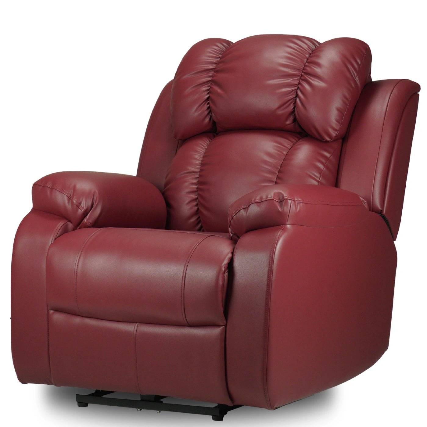 Hush Hiven Big B Single Seater Motorized Recliner Chair in white background in side view