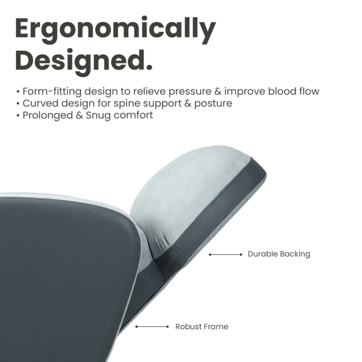 Hush Hiven Pebble Husky R3 Motorized Dual Leatherette & Boucle Fabric Recliner with Pocket Spring - Image 4