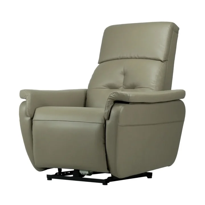 Hush Hiven Kingsman Queen R1 Motorized Brown Leatherette Recliner with Pocket Spring