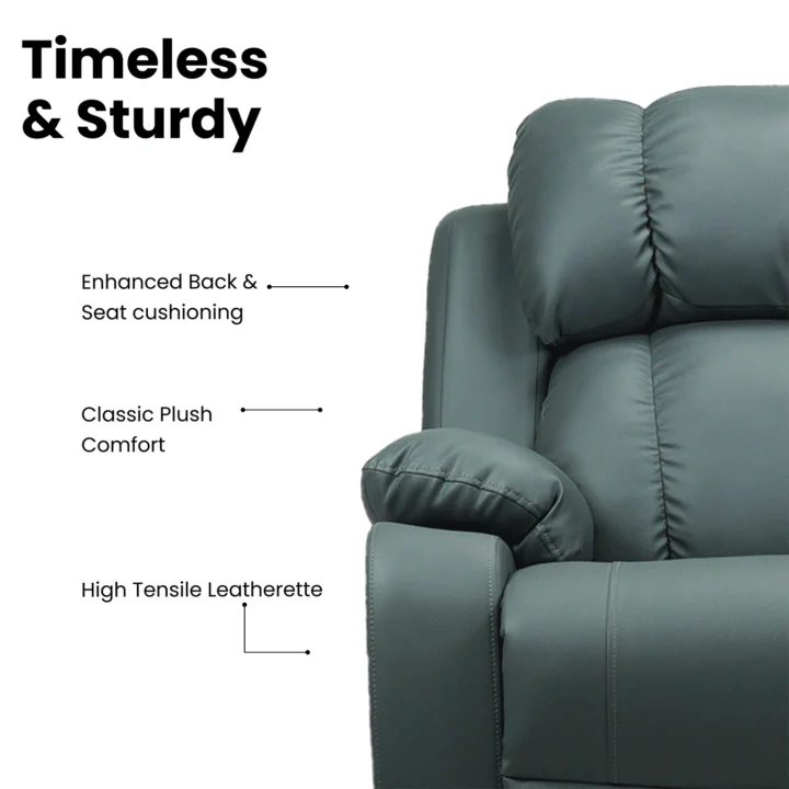 Hush Hiven Big B Home theatre recliner: Comfy & Cozy Motorized Home Cinema Recliner with USB Type C & Type A device charging convenience. - Image 7
