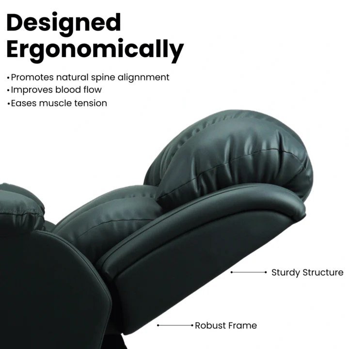 Hush Hiven Big B Home theatre recliner: Comfy & Cozy Motorized Home Cinema Recliner with USB Type C & Type A device charging convenience. - Image 4