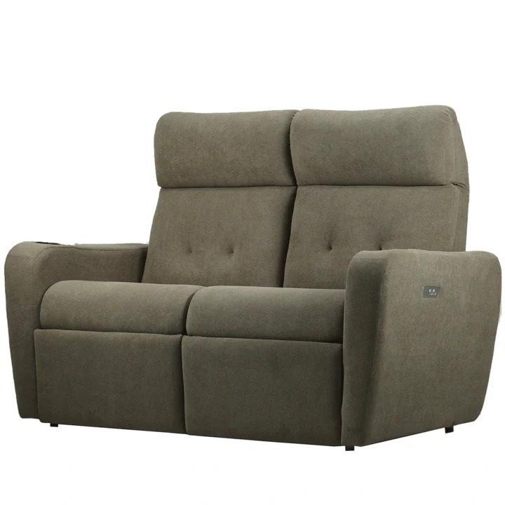 Hush Hiven EVA Dual Seater : Sleek & Versatile Motorized Recliner for Home theatre & Living room with Manually adjustable headrest